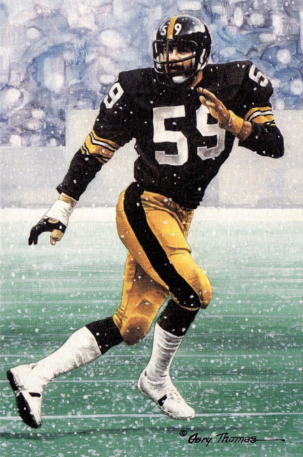 1992 Goal Line Hall of Fame Art Collection #102 Jack Ham #/5000
