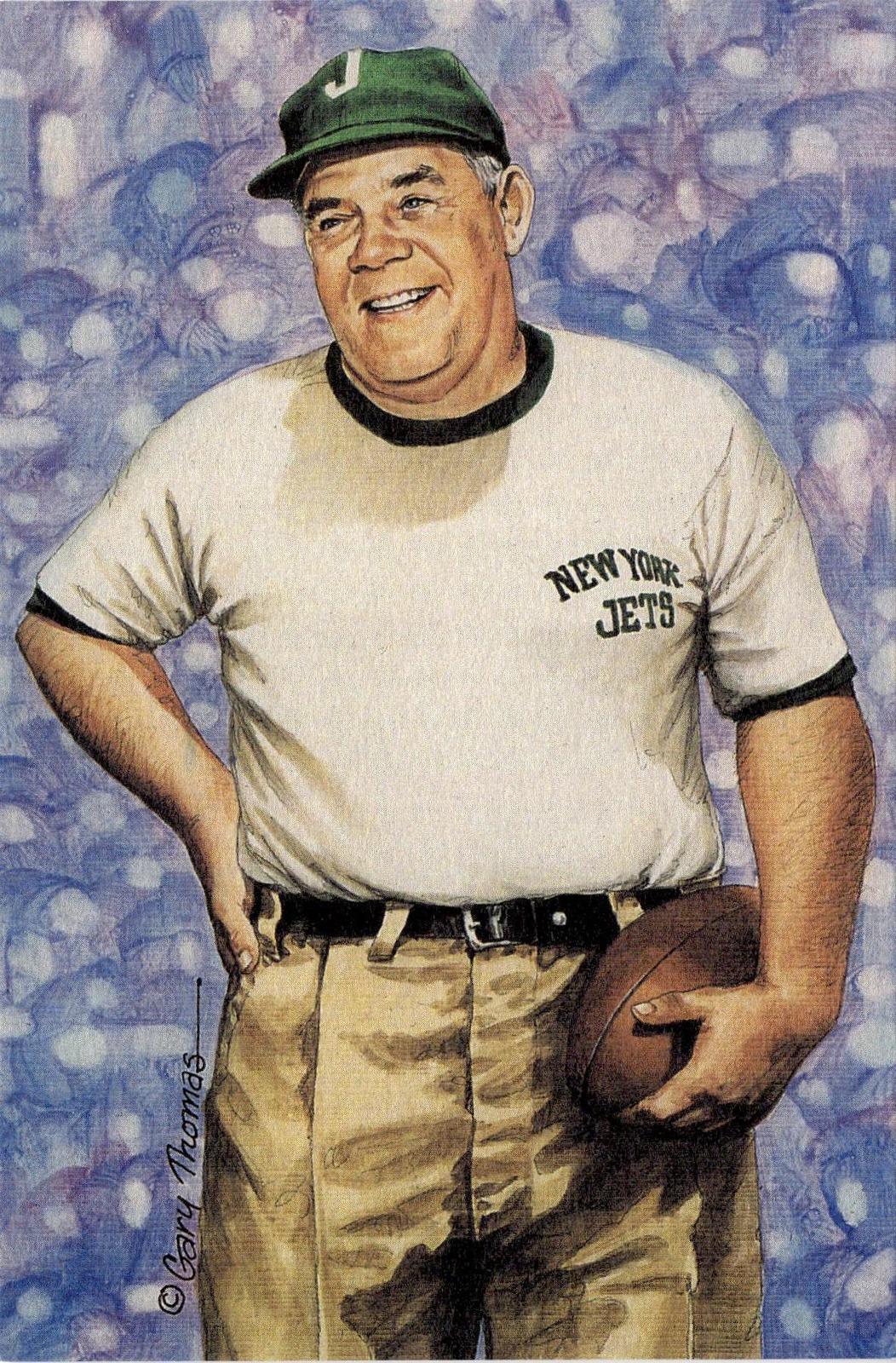 1992 Goal Line Hall of Fame Art Collection #99 Weeb Ewbank #/5000