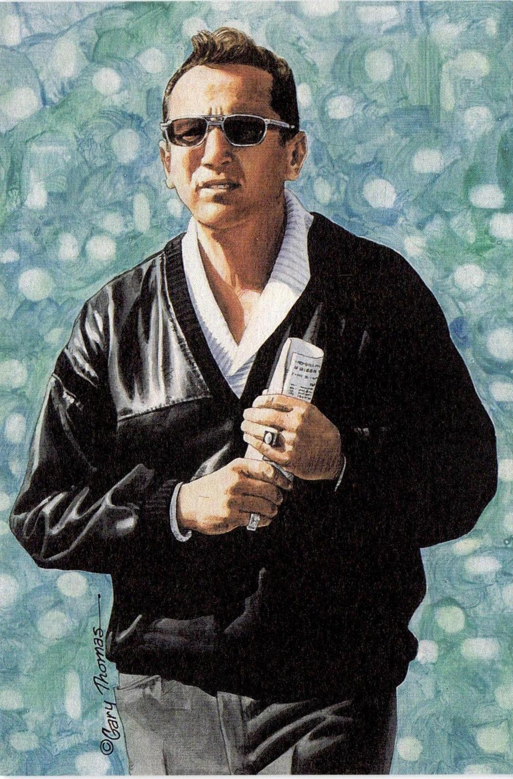1992 Goal Line Hall of Fame Art Collection #97 Al Davis #/5000