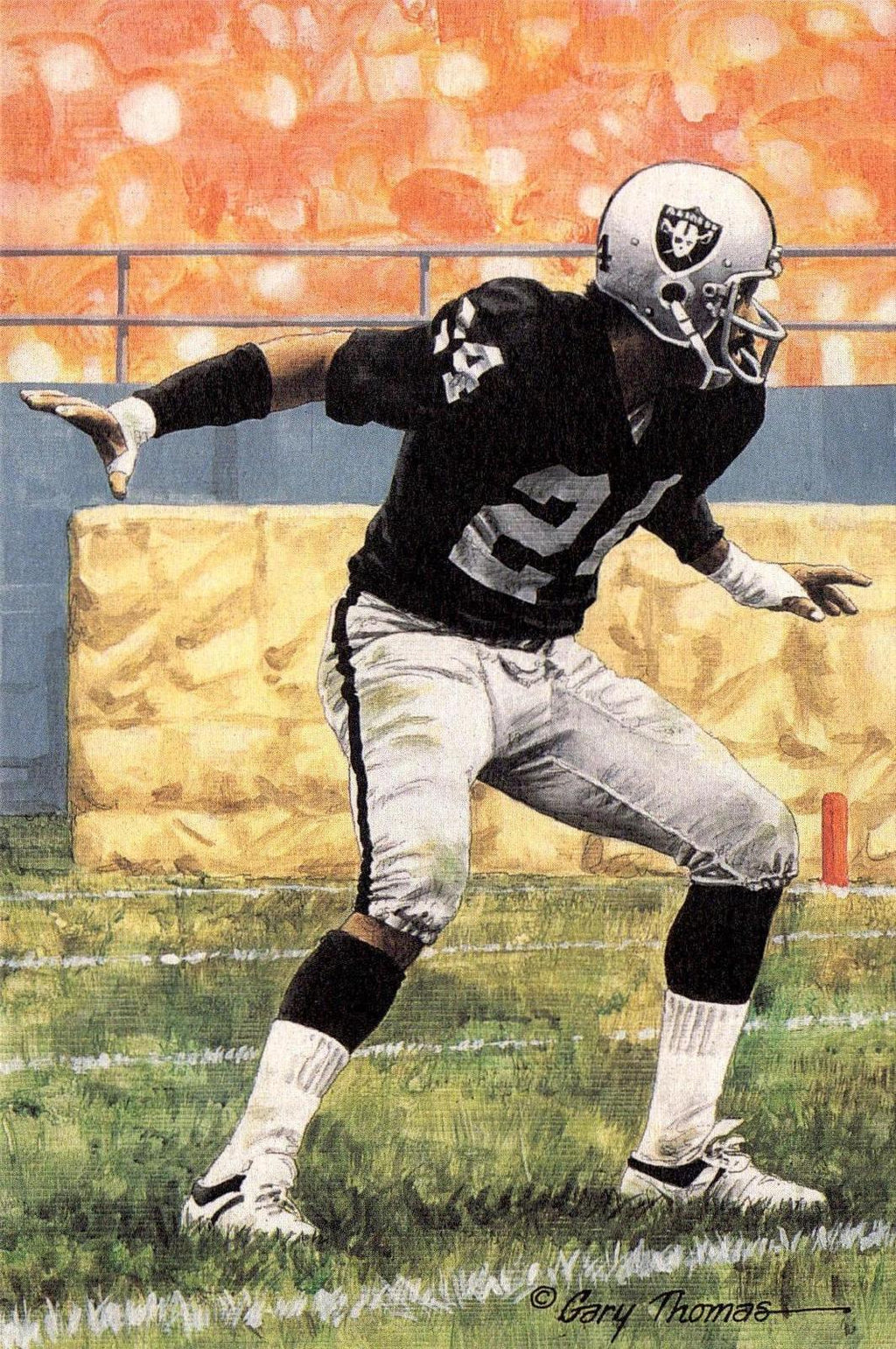 1992 Goal Line Hall of Fame Art Collection #96 Willie Brown #/5000