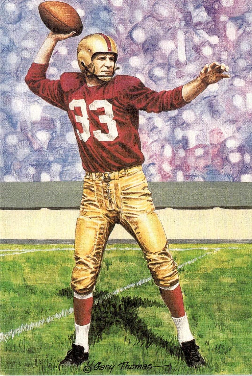 1992 Goal Line Hall of Fame Art Collection #93 Sammy Baugh #/5000