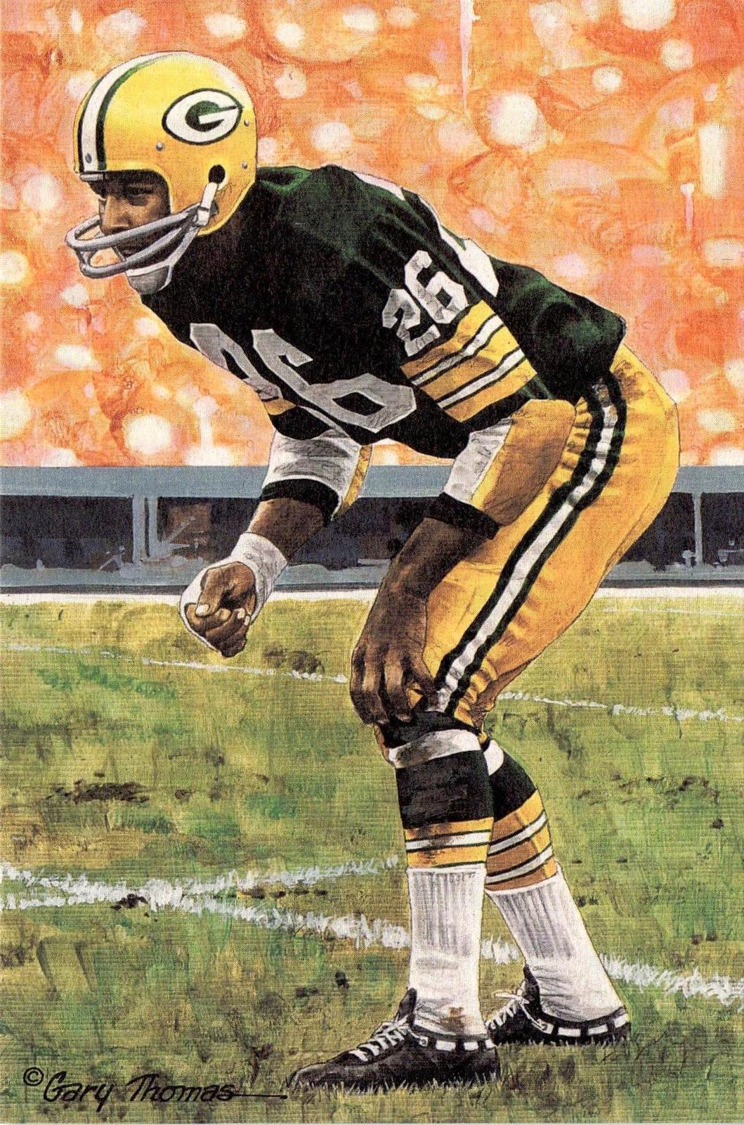 1992 Goal Line Hall of Fame Art Collection #91 Herb Adderley #/5000