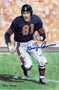 1989 Goal Line Hall of Fame Art Collection #7 George Connor AUTO #/5000
