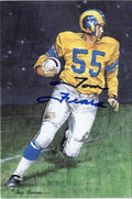 1989 Goal Line Hall of Fame Art Collection #9 Tom Fears AUTO #/5000