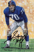 1989 Goal Line Hall of Fame Art Collection #16 Sam Huff AUTO #/5000