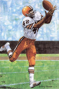 1989 Goal Line Hall of Fame Art Collection #28 Paul Warfield #/5000
