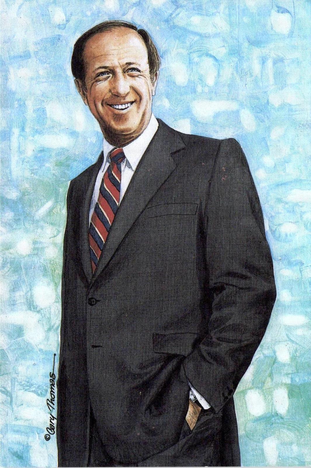 1989 Goal Line Hall of Fame Art Collection #24 Pete Rozelle