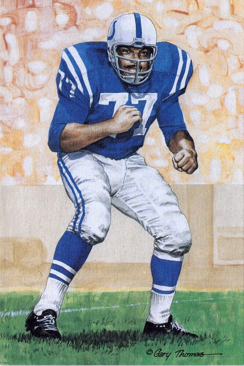 1989 Goal Line Hall of Fame Art Collection #22 Jim Parker #/5000