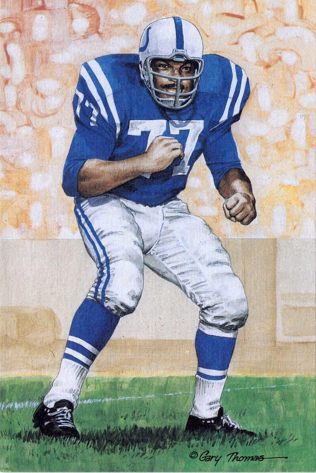 1989 Goal Line Hall of Fame Art Collection #22 Jim Parker #/5000