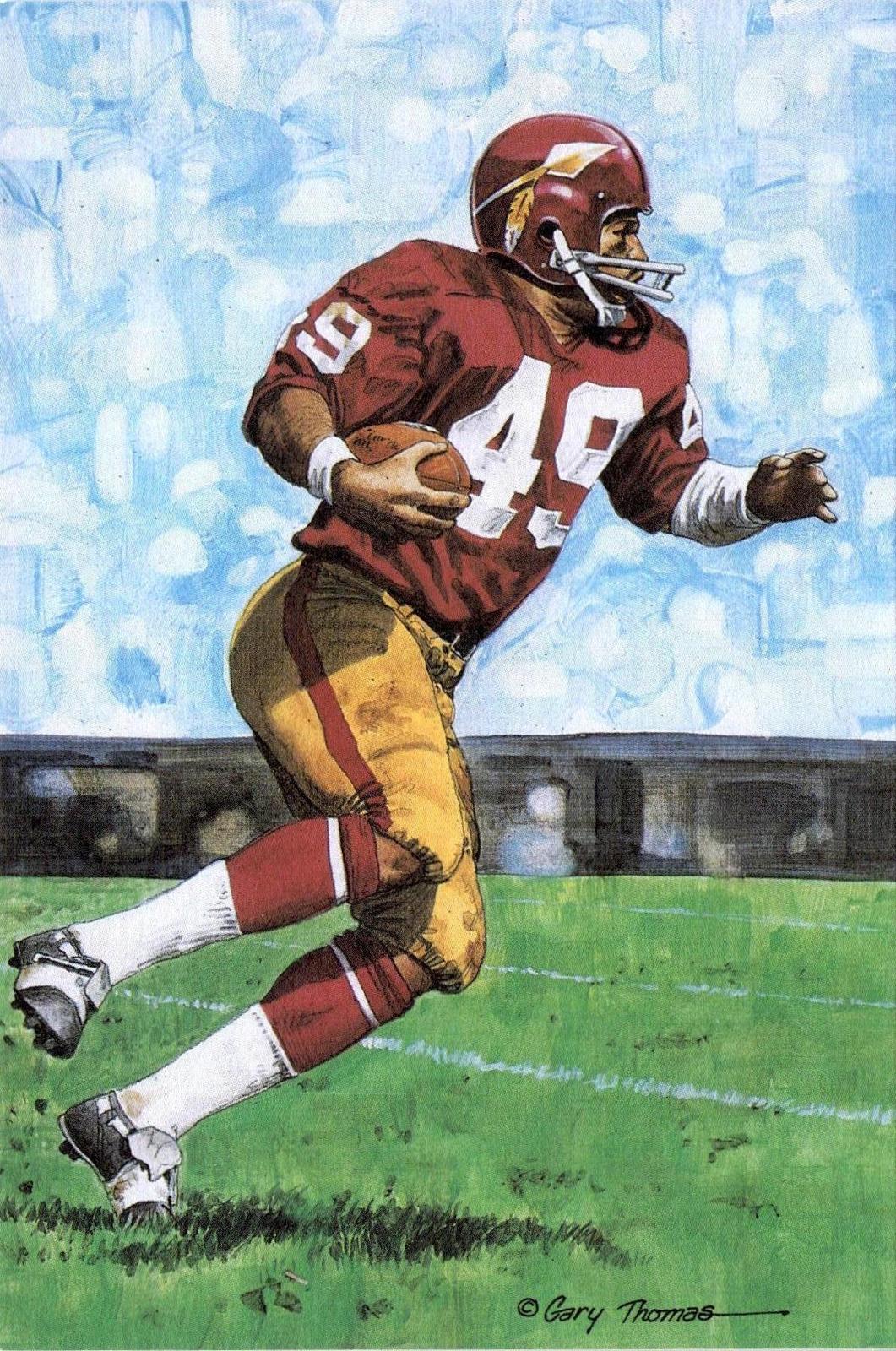 1989 Goal Line Hall of Fame Art Collection #20 Bobby Mitchell #/5000