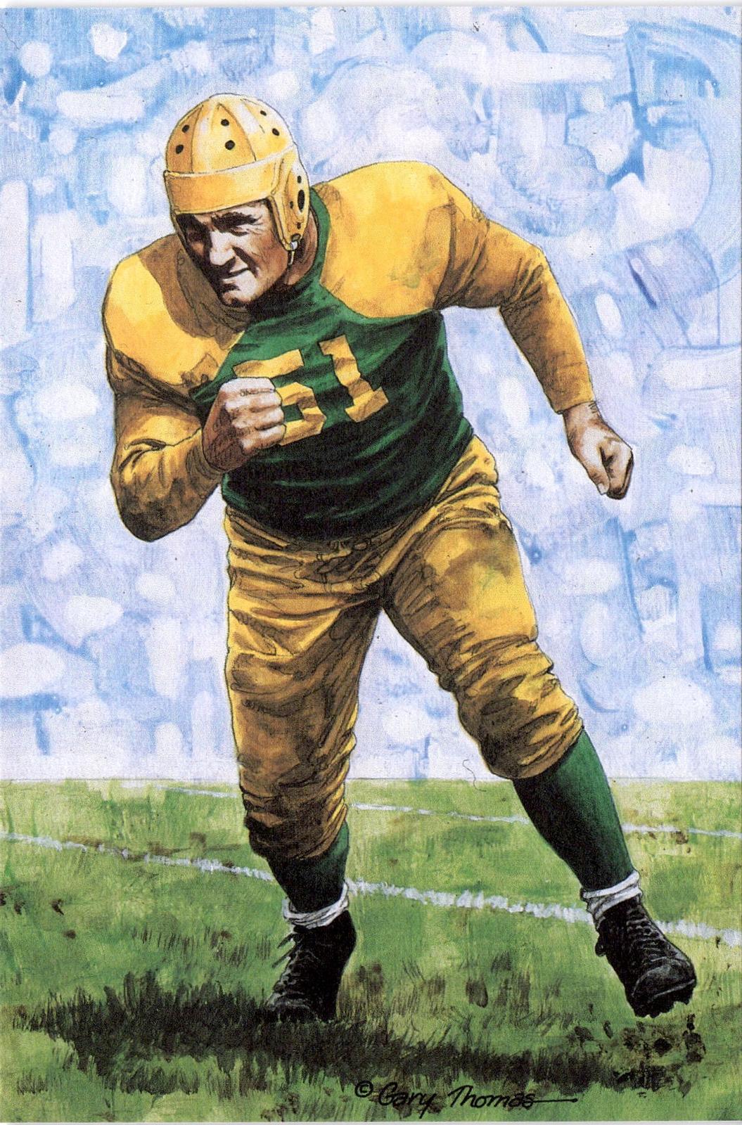 1989 Goal Line Hall of Fame Art Collection #15 Cal Hubbard #/5000