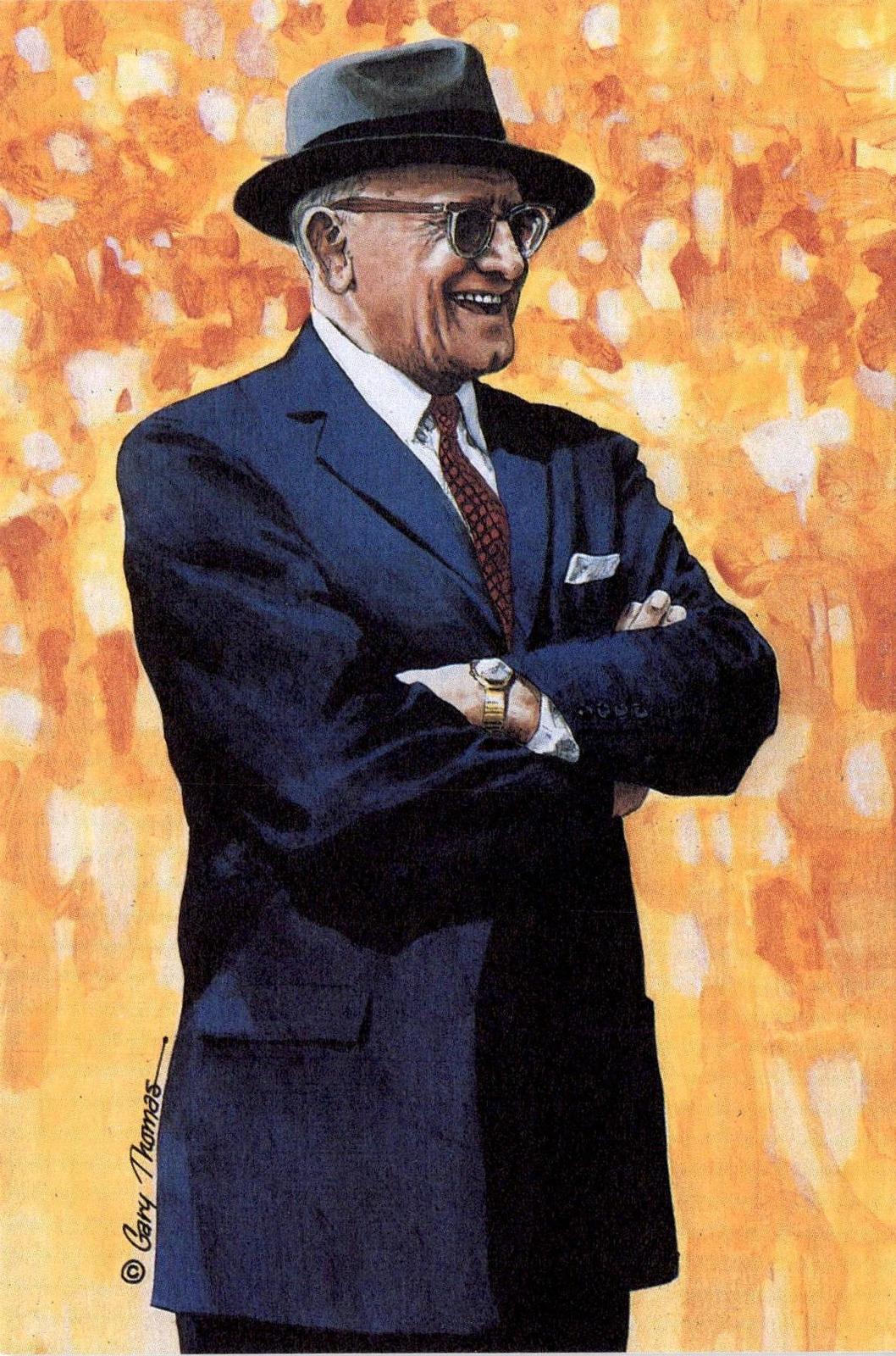 1989 Goal Line Hall of Fame Art Collection #13 George Halas #/5000