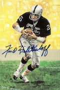 1991 Goal Line Hall of Fame Art Collection #61 Fred Biletnikoff AUTO #/5000