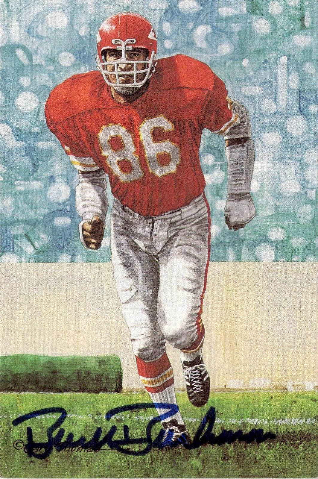 1991 Goal Line Hall of Fame Art Collection #62 Buck Buchanan AUTO #/5000