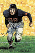 1991 Goal Line Hall of Fame Art Collection #89 Bulldog Turner AUTO #/5000