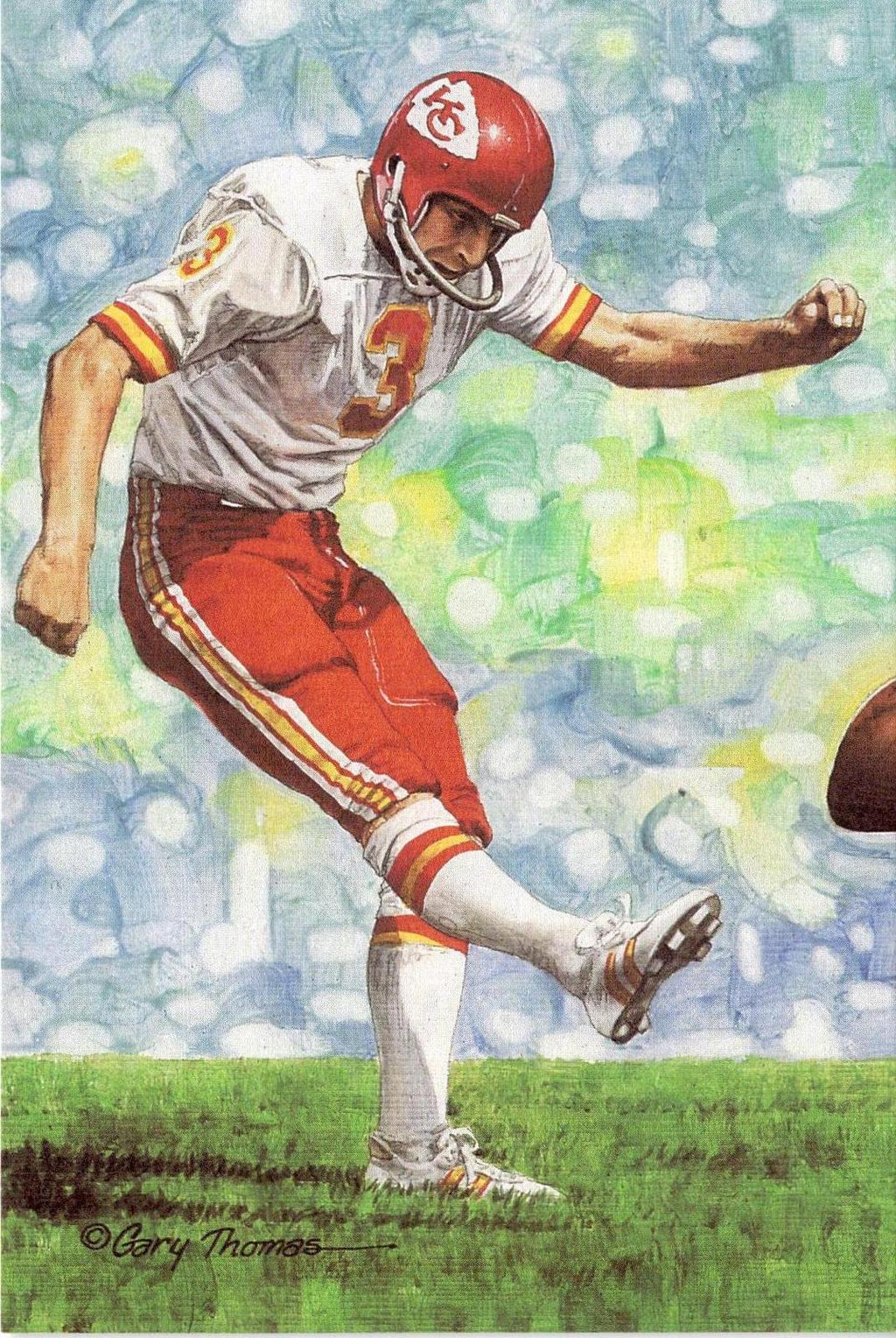 1991 Goal Line Hall of Fame Art Collection #87 Jan Stenerud #/5000