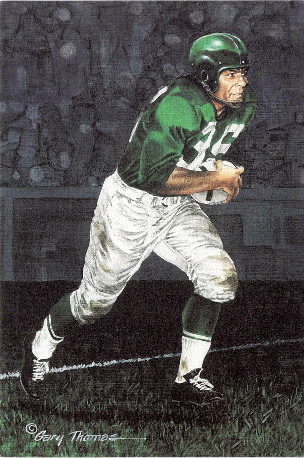 1991 Goal Line Hall of Fame Art Collection #84 Pete Pihos #/5000
