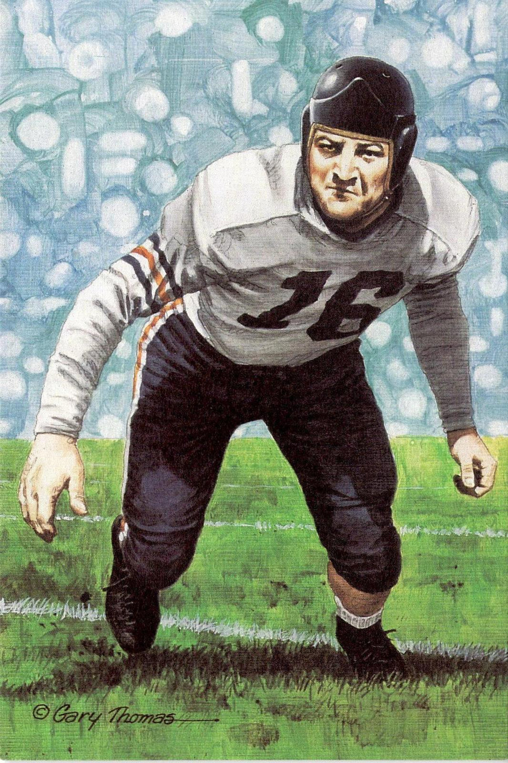 1991 Goal Line Hall of Fame Art Collection #81 George Musso #/5000