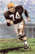 1991 Goal Line Hall of Fame Art Collection #78 Mike McCormack #/5000