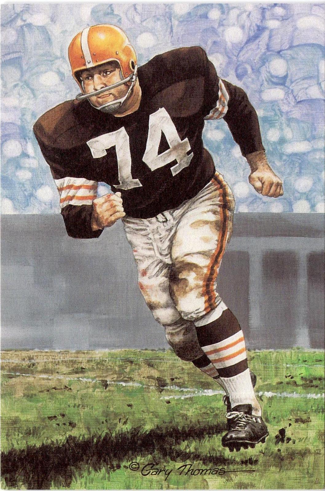 1991 Goal Line Hall of Fame Art Collection #78 Mike McCormack #/5000