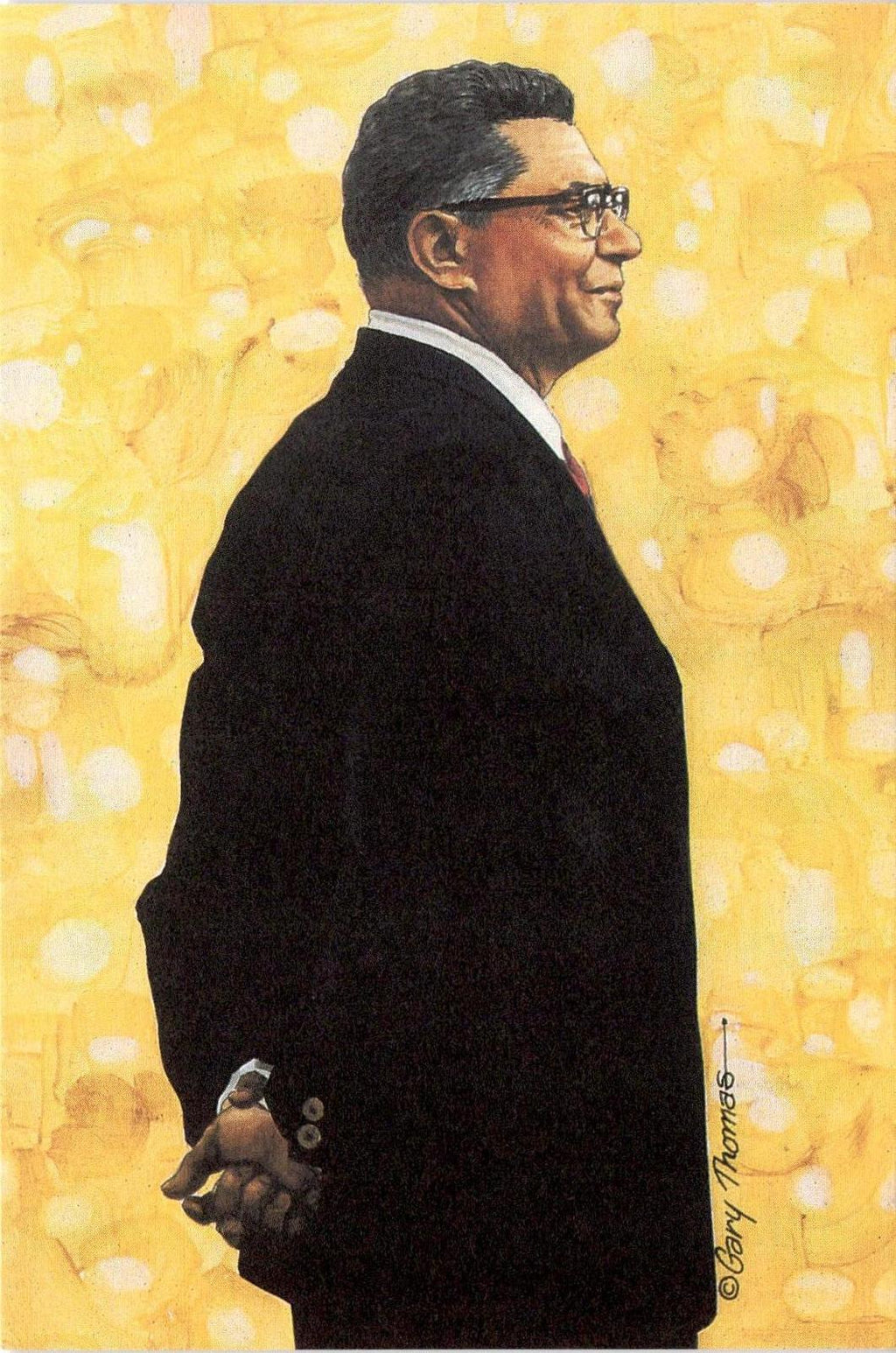 1991 Goal Line Hall of Fame Art Collection #75 Vince Lombardi #/5000