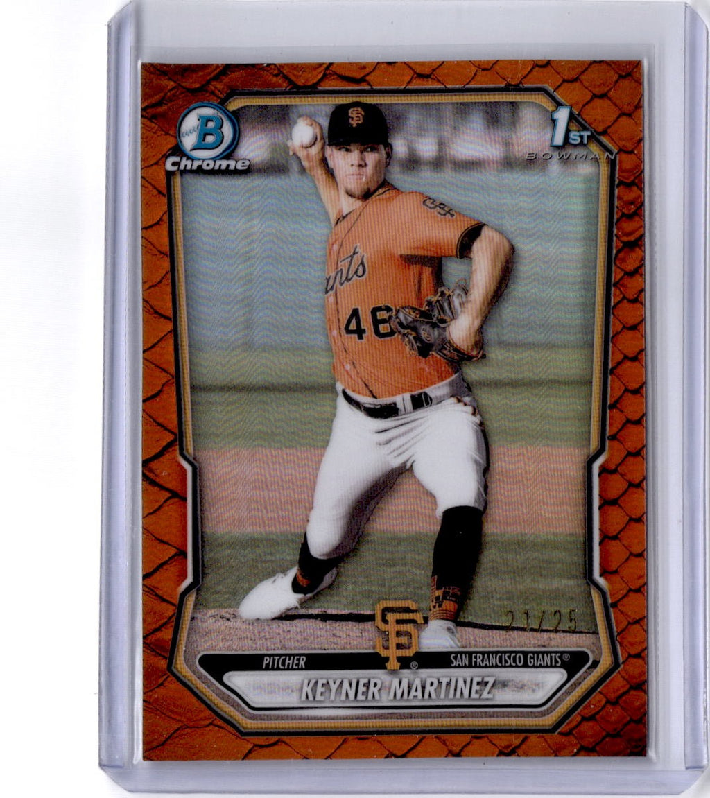 2026 Bowman Keyner Martinez Chrome Prospects Reptilian Orange Refractor #/25