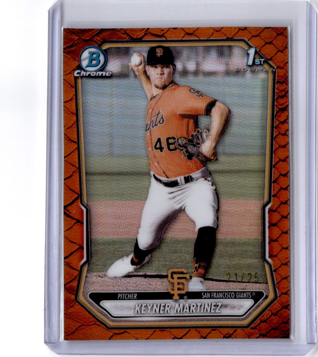 2026 Bowman Keyner Martinez Chrome Prospects Reptilian Orange Refractor #/25