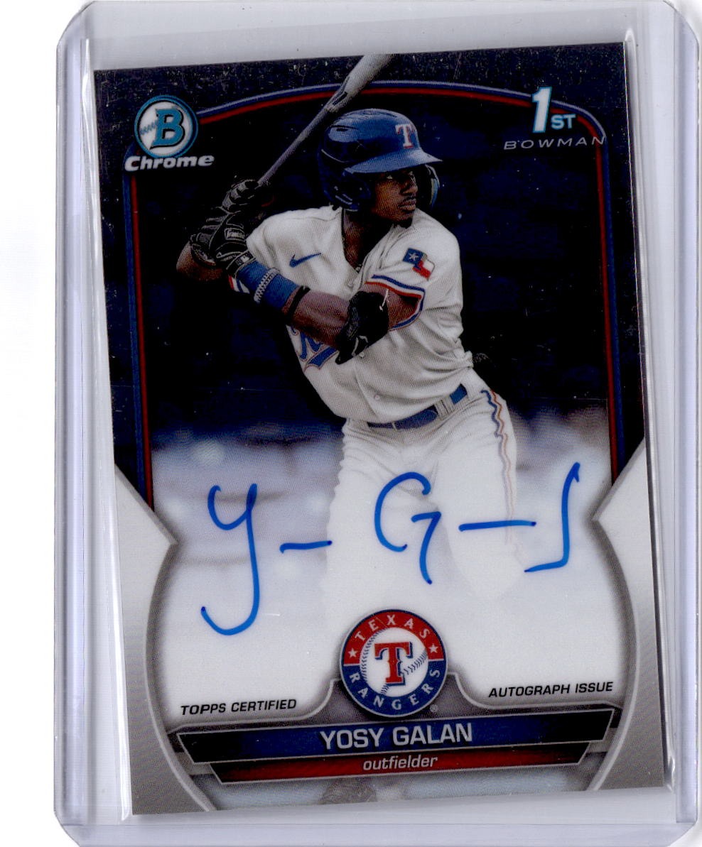 2023 Bowman Chrome #CPA-YGA Yosy Galan Prospect Autographs