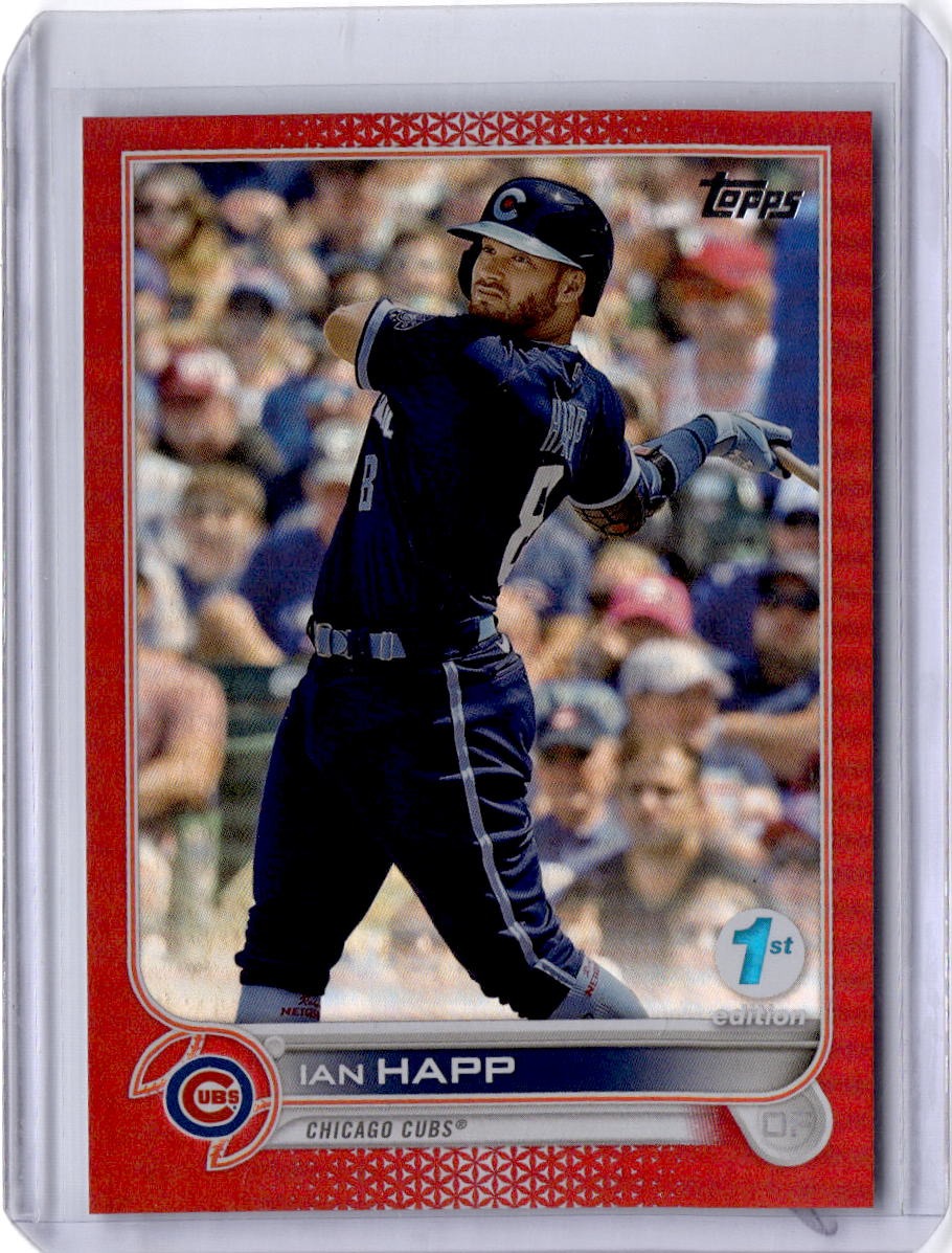2022 Topps 1st Edition #143 Ian Happ Red Foil #/50
