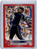 2022 Topps 1st Edition #143 Ian Happ Red Foil #/50