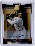 2023 Panini Elite Extra Edition Jacob Wilson Auto Aspirations Die Cut Gold #/24