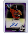 2017 Bowman  Jalen Miller Chrome Prospect Autographs Refractor Purple/250
