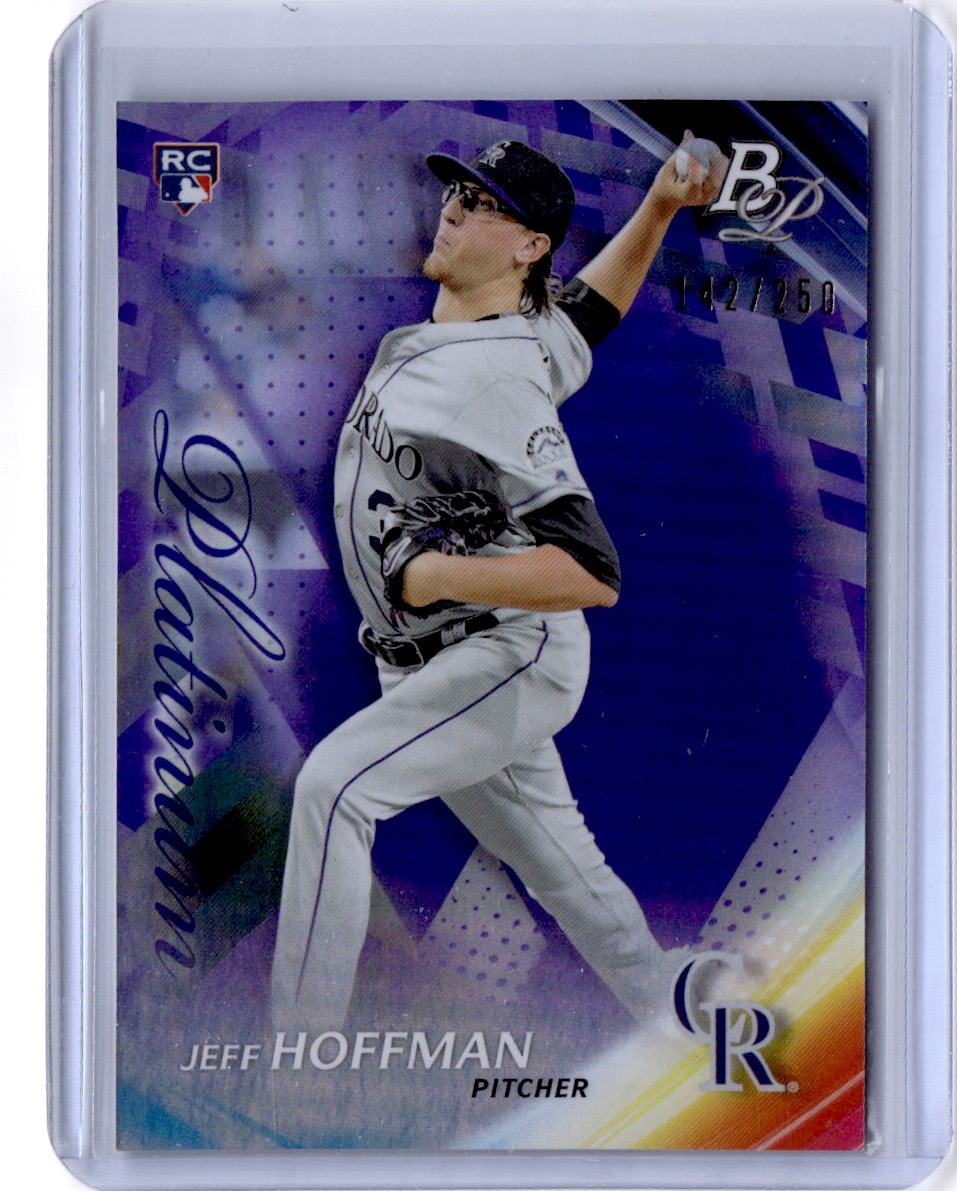 2017 Bowman Platinum #93 Jeff Hoffman Purple #/250