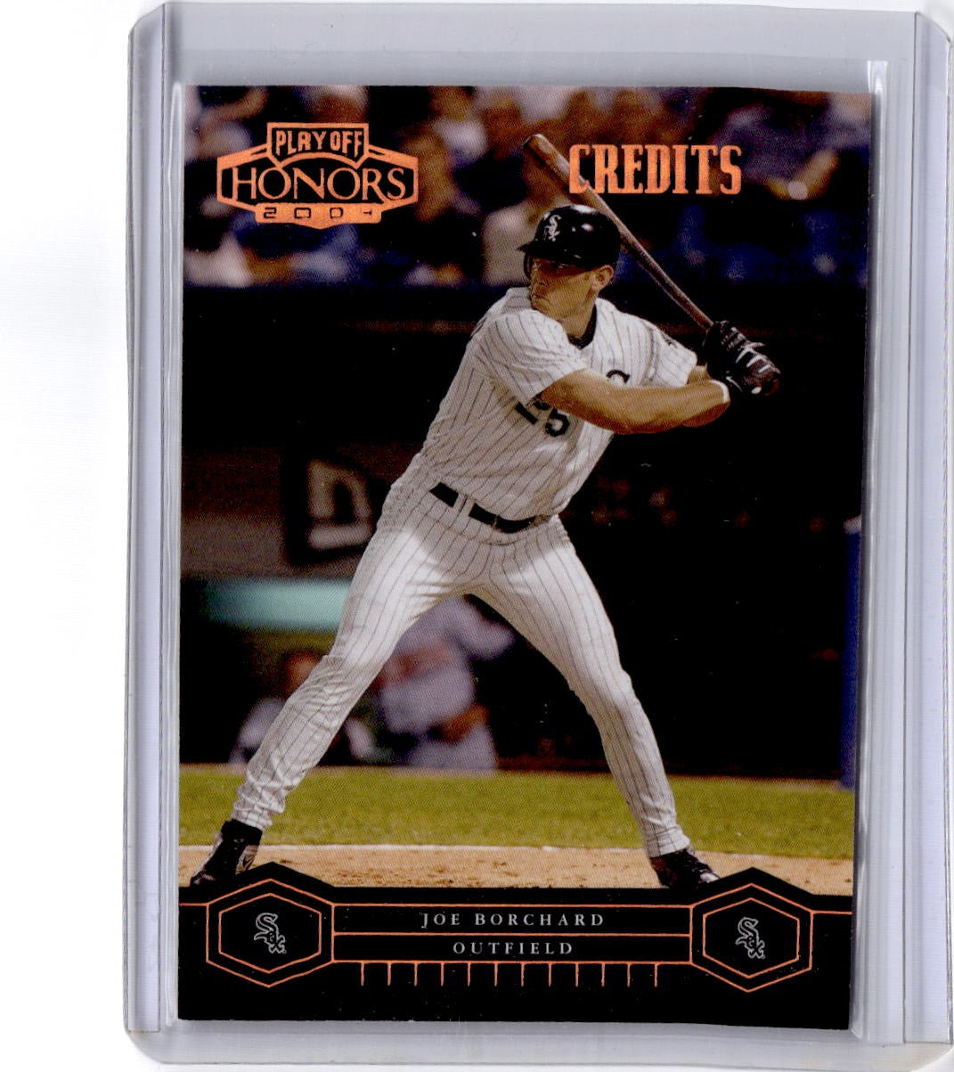 2004 Playoff Honors #53 Joe Borchard Credits Bronze #/100