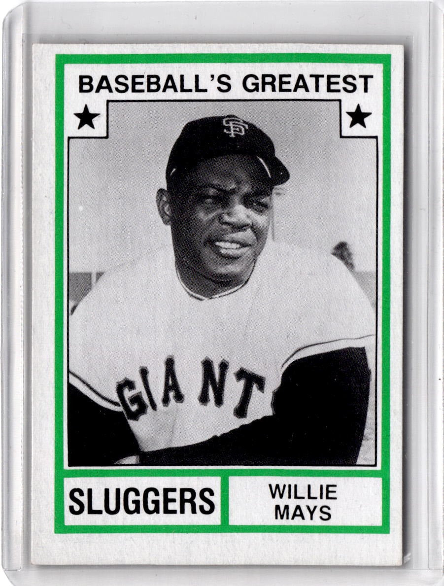 1982 TCMA Baseball's Greatest Sluggers (White Backs) #43 Willie Mays