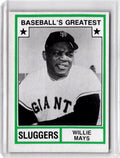 1982 TCMA Baseball's Greatest Sluggers (White Backs) #43 Willie Mays