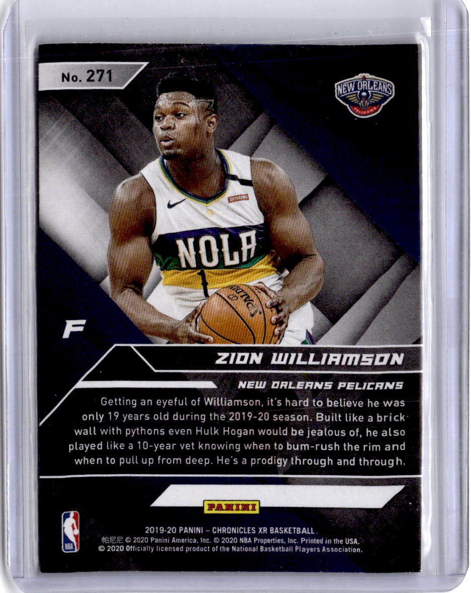 2019-20 Panini Chronicles #271 Zion Williamson Green