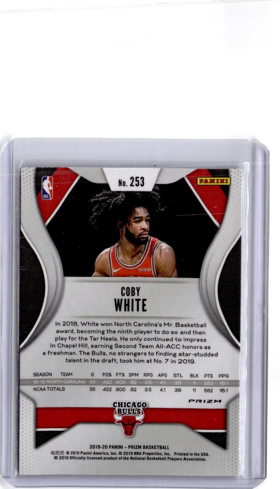 2019-20 Panini Prizm #253 Coby White Prizm Silver