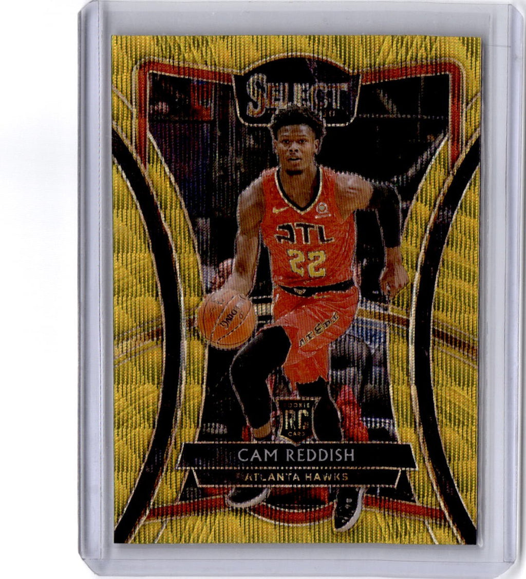 2019-20 Panini Select #144 Cam Reddish Gold Wave Prizm