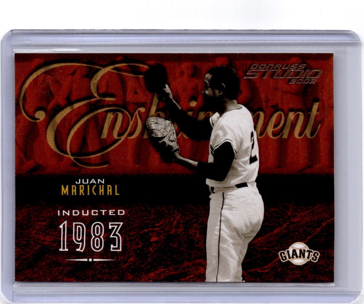 2003 Donruss Studio #E-36 Juan Marichal Enshrinement #/750