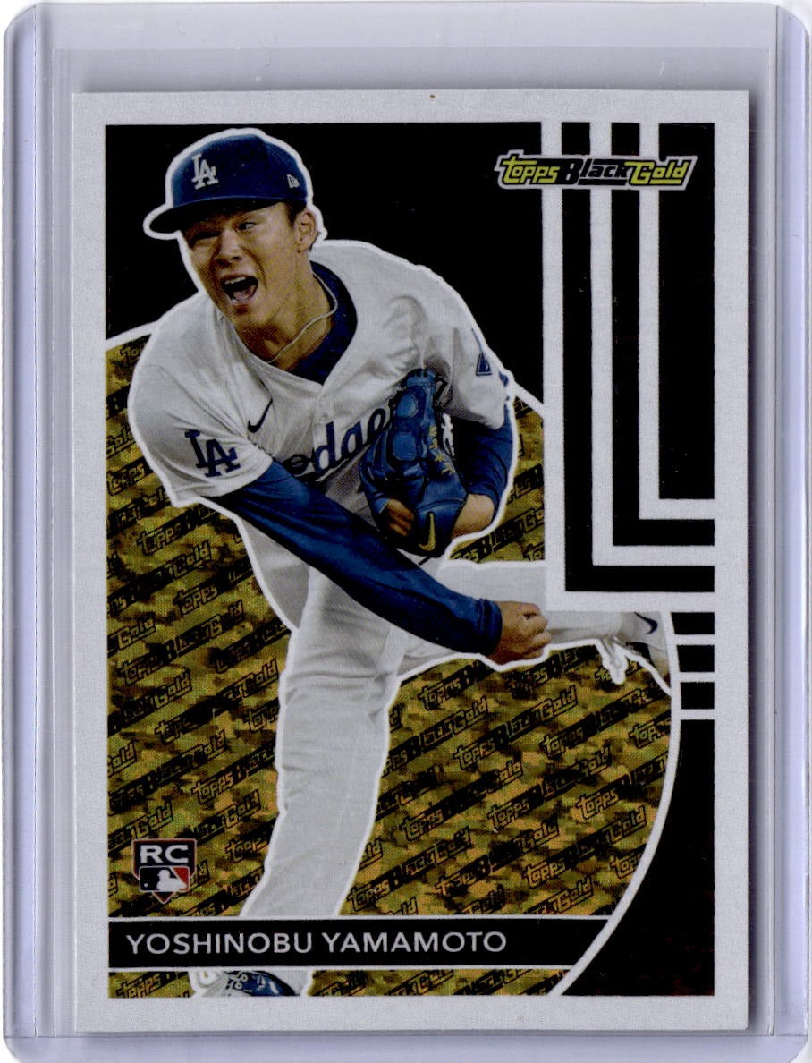 2024 Topps Update #BG-13 Yoshinobu Yamamoto Topps Black Gold