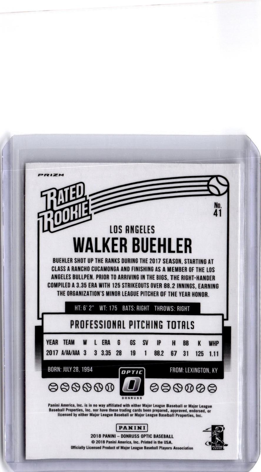 2018 Donruss Optic #41 Walker Buehler Holo