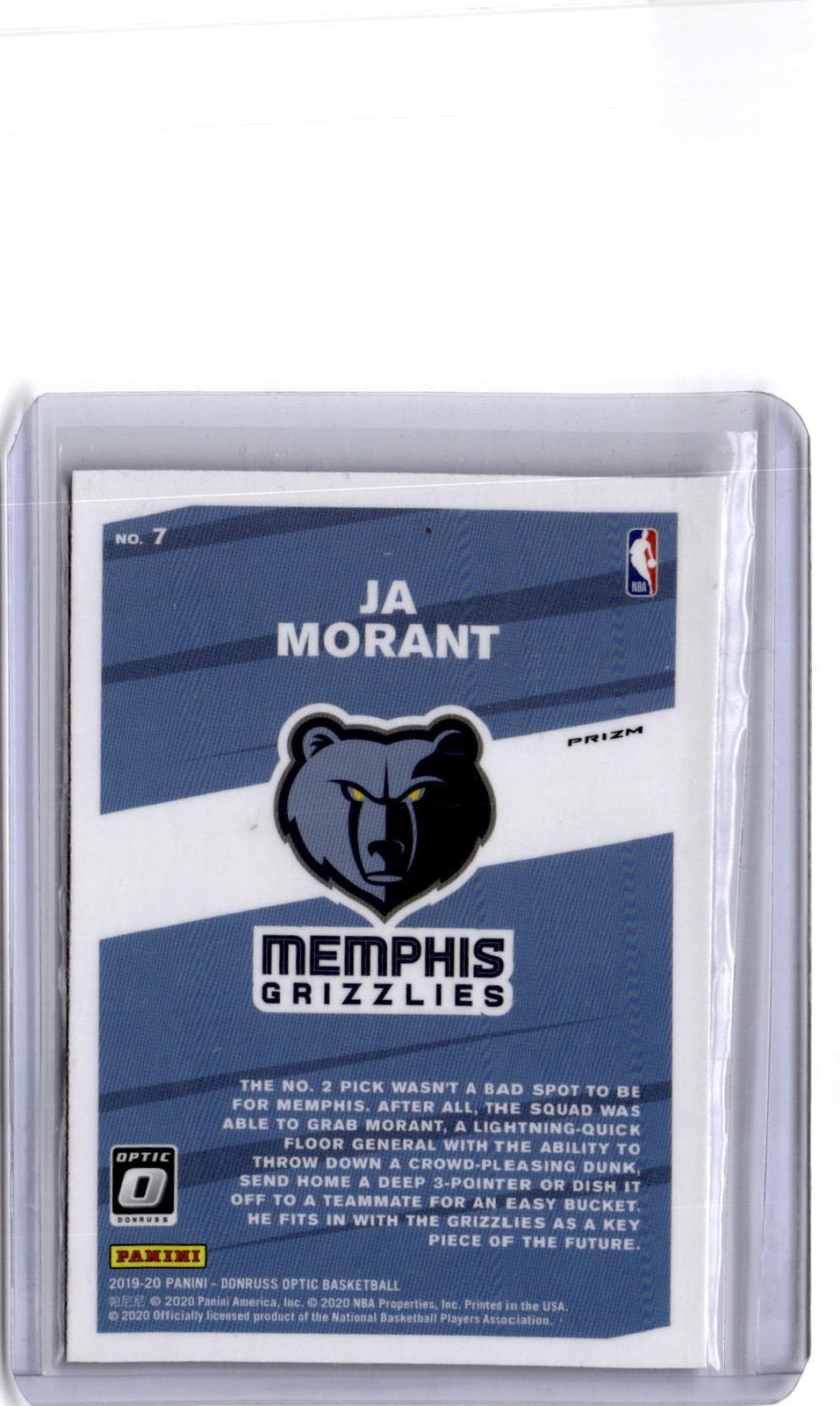 2019-20 Donruss Optic #7 Ja Morant My House! Holo