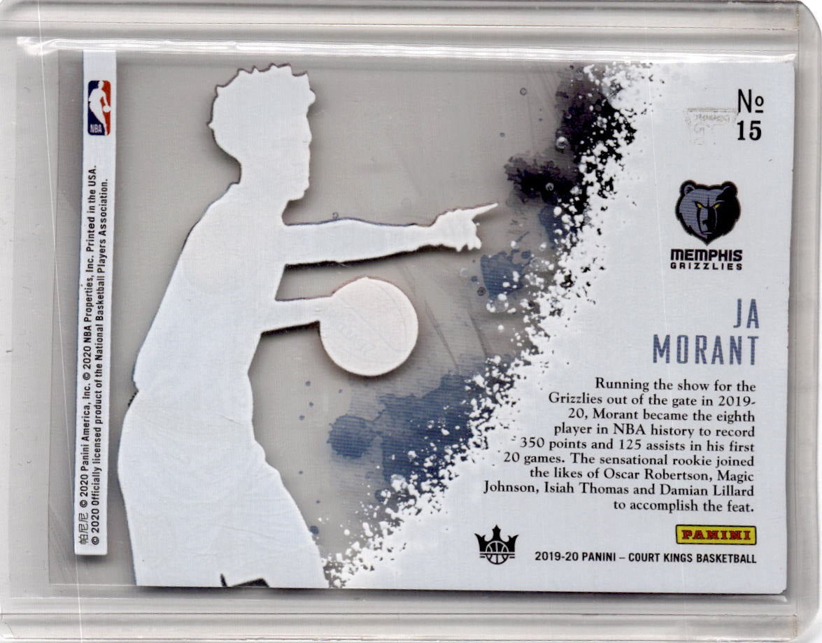 2019-20 Panini Court Kings #15 Ja Morant Acetate Rookies