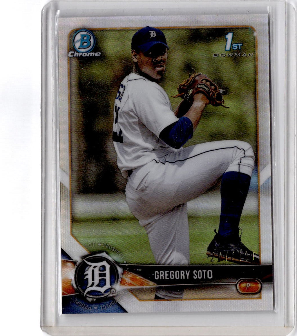 2018 Bowman Chrome #BCP239 Greg Soto Prospects Refractor #/499