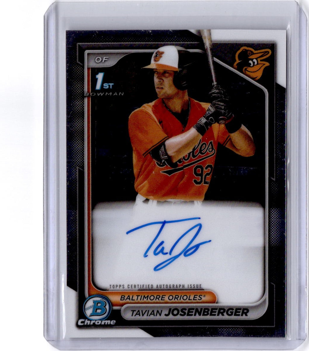 2024 Bowman #CPA-TJ Tavian Josenberger Chrome Prospect Autographs