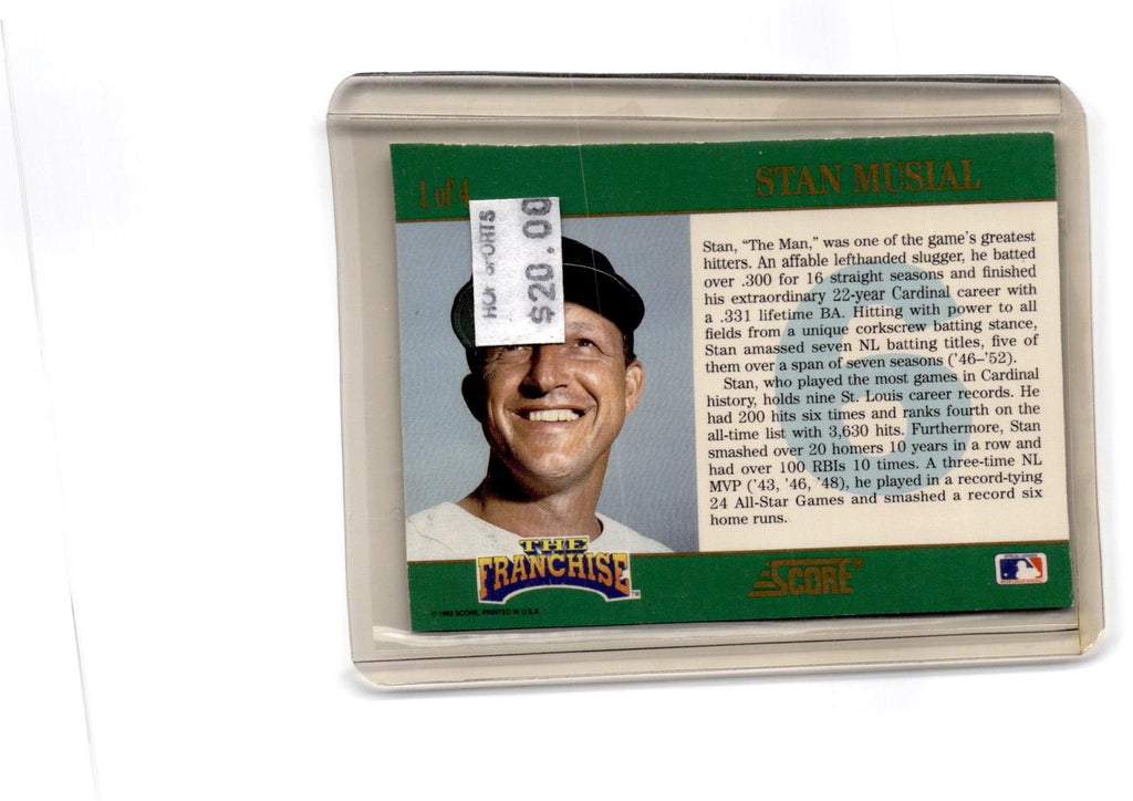 1992 Score #1 Stan Musial The Franchise