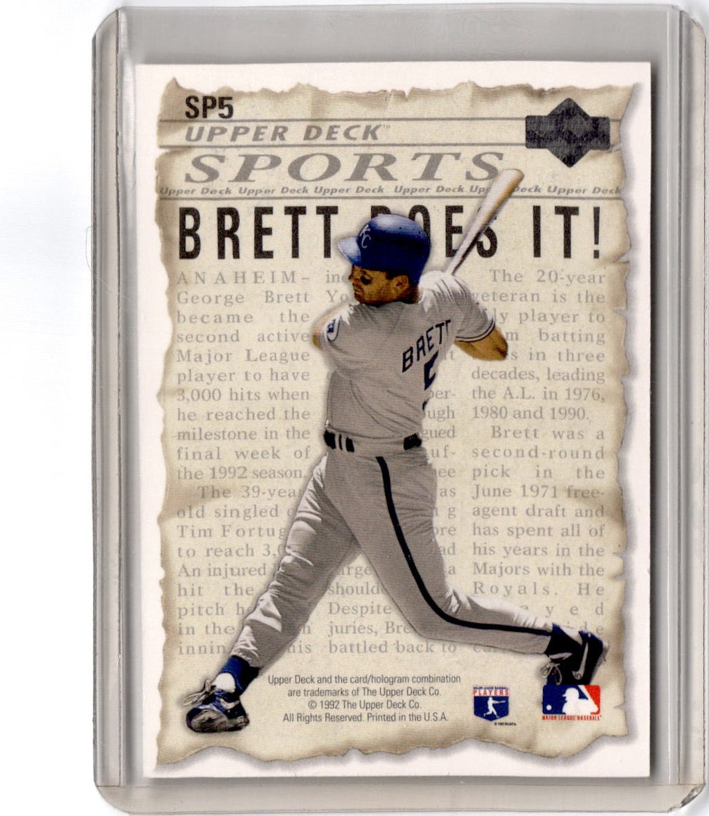 1993 Upper Deck #SP5 Robin Yount / George Brett
