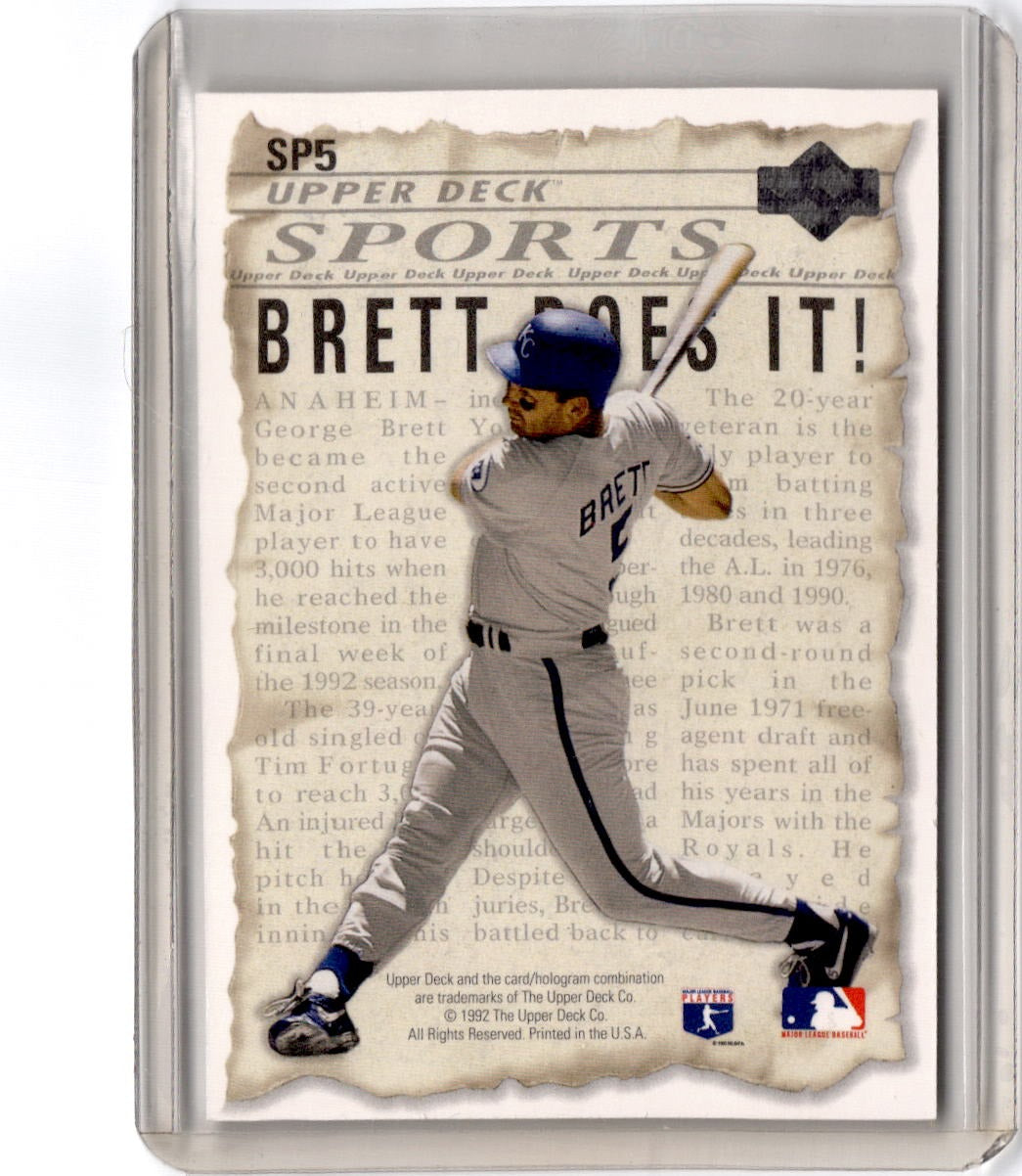 1993 Upper Deck #SP5 Robin Yount / George Brett