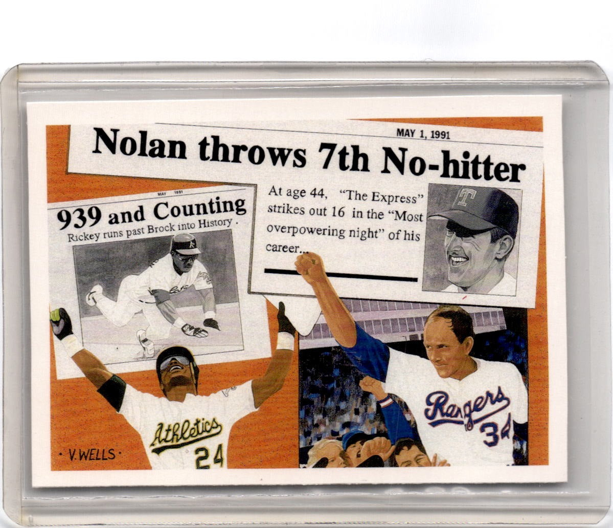 1991 Upper Deck #SP2 Nolan Ryan / Rickey Henderson